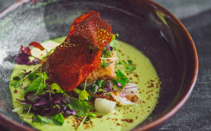 A beautiful dish from a Michelin-starred tasting menu