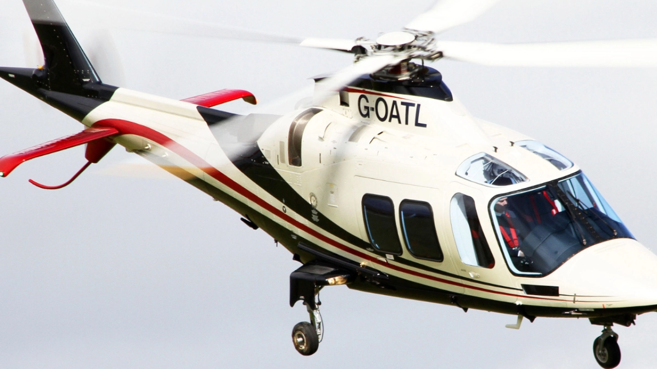 An Atlas helicopter comes in to land