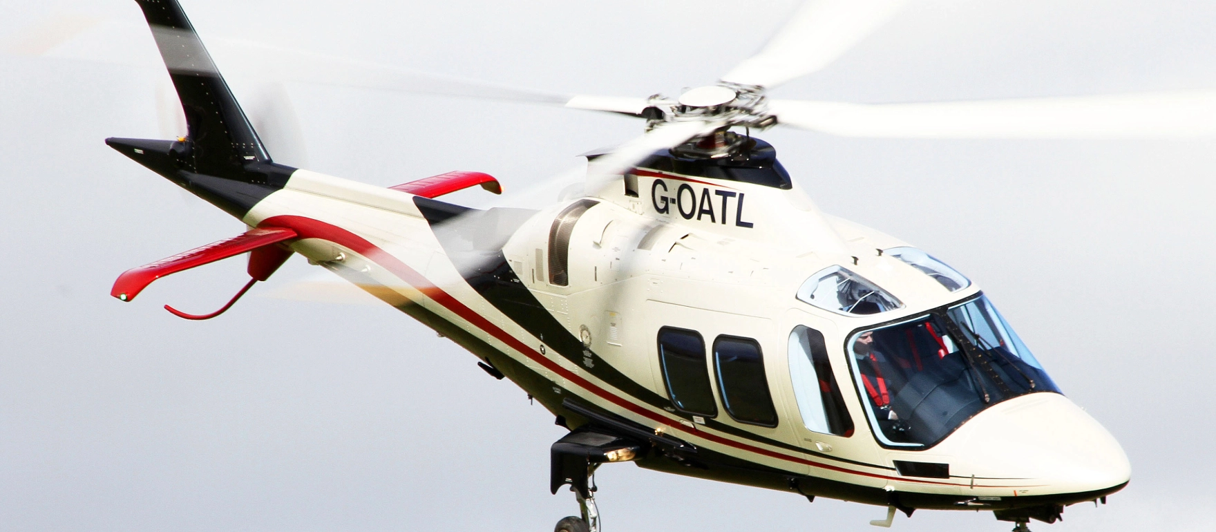 Our Agusta AW109 helicopter