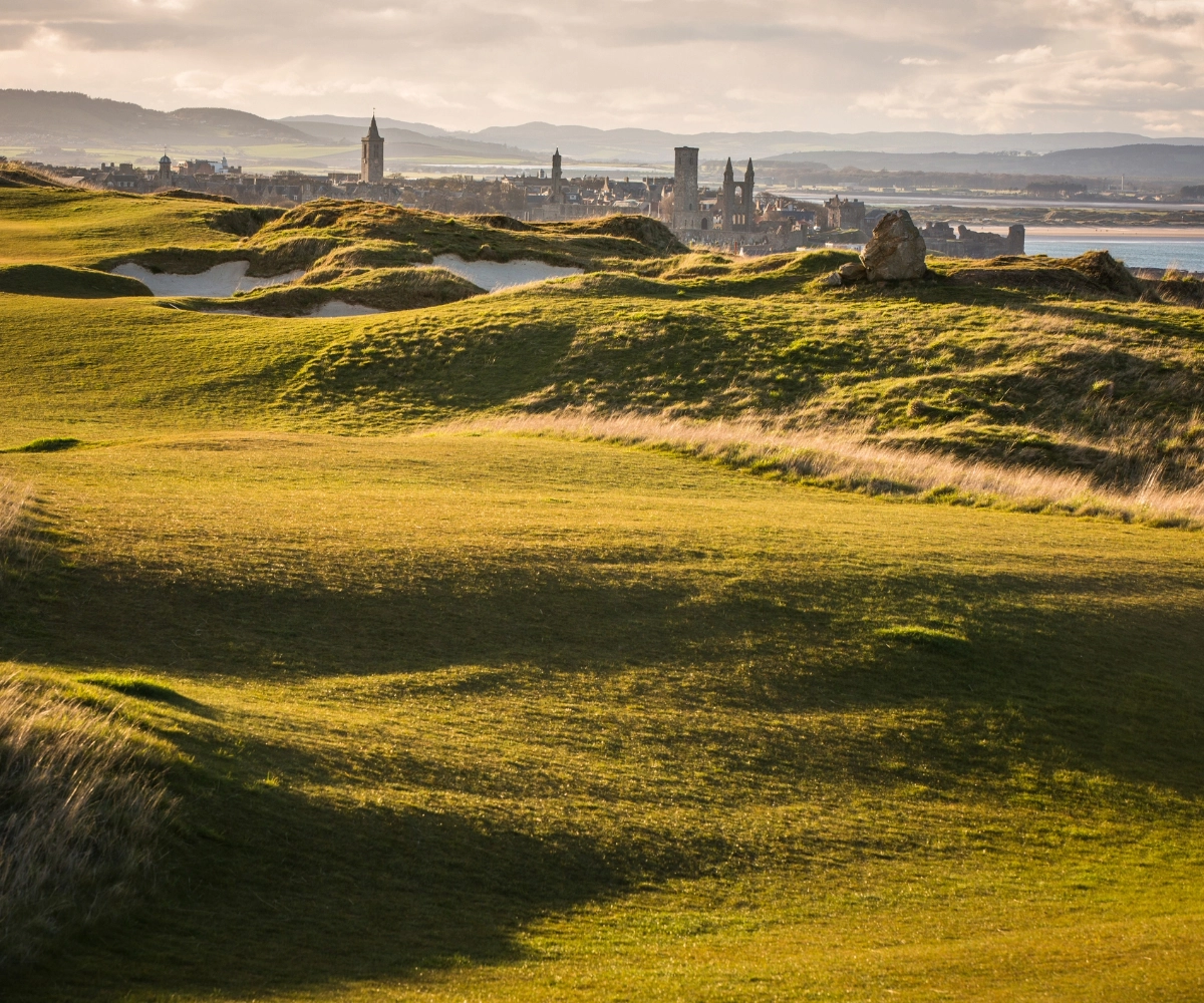 The Old Course golf course at St Andrews